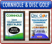 Cornhole and Disc Golf Trophies