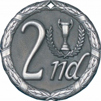 2" 2nd Place Medallion