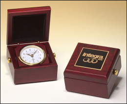 Mahogany-Finish Encased Clock