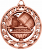 2-1/2" Lamp of Knowledge Bronze Medallion - SSM-8-NR