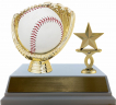 Baseball Glove Baseball Holder Trophy - BBG63