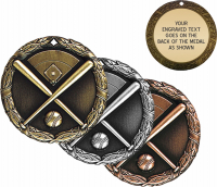 2" Baseball Medallion