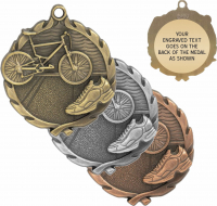 1-3/4" Triathlon Medallion