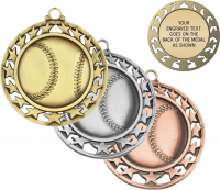 2-1/2" Baseball Medallion