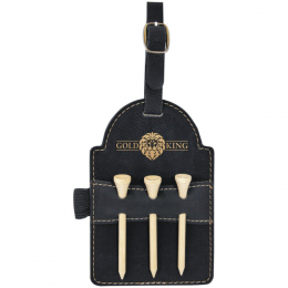 Black/Gold  Golf Bag Tag