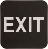 Exit ADA Black Plastic Sign - ADA109