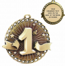 2" 1st Place "Banner Ribbon Burst" Medallion - G1M31G-NR